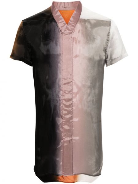 Satenska srajca s prelivanjem barv Rick Owens črna