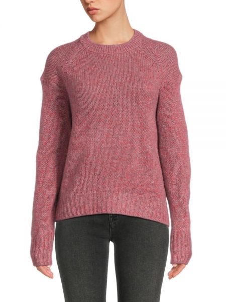 Кашемировый шерстяной свитер 360 Sweater розовый
