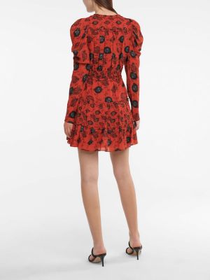 Mini robe en coton Ulla Johnson rouge