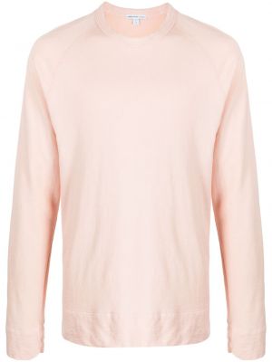 Sweatshirt mit rundem ausschnitt James Perse pink