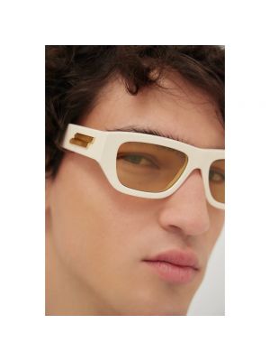 Okulary przeciwsłoneczne Bottega Veneta beżowe