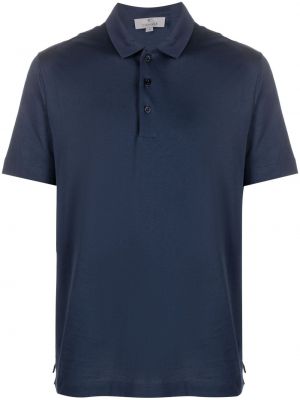 Kokvilnas polo krekls Canali zils