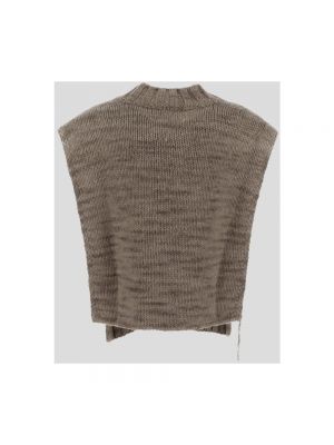 Sweter bez rękawów Maison Margiela brązowy
