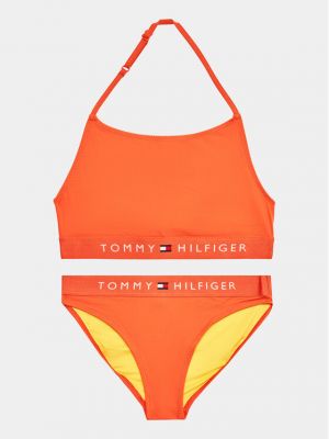 Fürdőruha Tommy Hilfiger narancsszínű