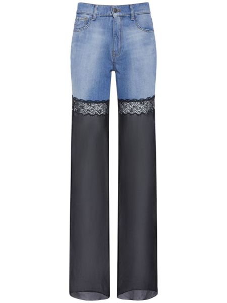 Tyl straight jeans Nensi Dojaka blå