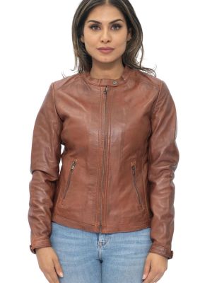 Мотоциклетная куртка Infinity Leather коричневая