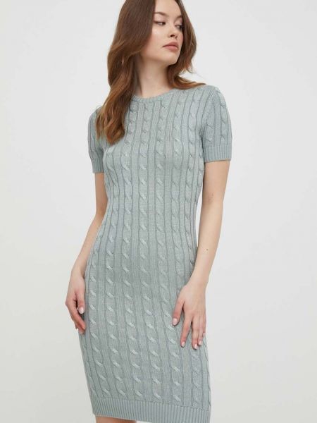 Uska mini haljina Lauren Ralph Lauren zelena