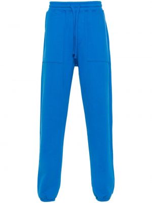 Pantaloni sport din bumbac Mc2 Saint Barth albastru