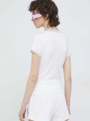 Tricou slim fit Juicy Couture alb