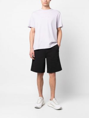 Shorts de sport en coton Calvin Klein noir