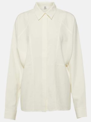 Hedvábná košile Totême bílá