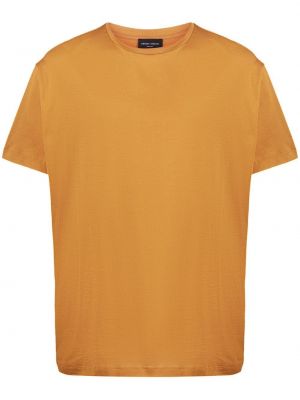 Bavlnené tričko Roberto Collina žltá