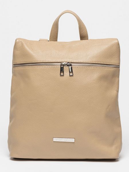 Кожаный рюкзак Antonia Moretti коричневый