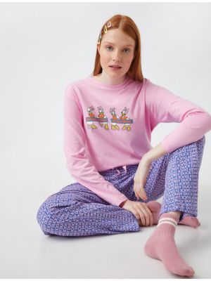 Pyžamo Koton fialová