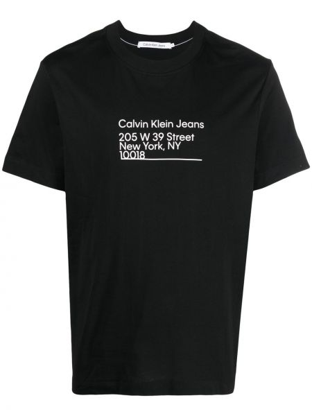 T-shirt Calvin Klein svart