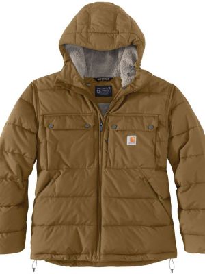 Утепленная куртка свободного кроя Carhartt коричневая