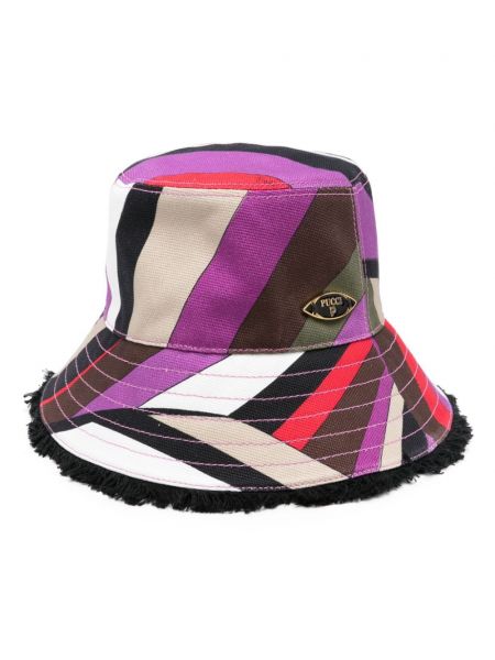 Raštuotas kepurė Pucci violetinė