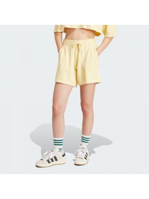 Pamut magas derekú nadrág Adidas Originals sárga