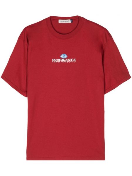 Βαμβακερή μπλούζα με σχέδιο Undercover κόκκινο