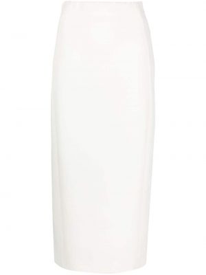 Midi sukně Semicouture bílé