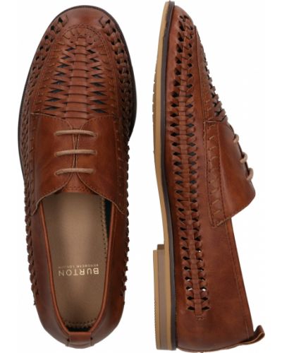 Ниски обувки с връзки Burton Menswear London кафяво