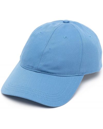 Gorra con estampado Lacoste azul