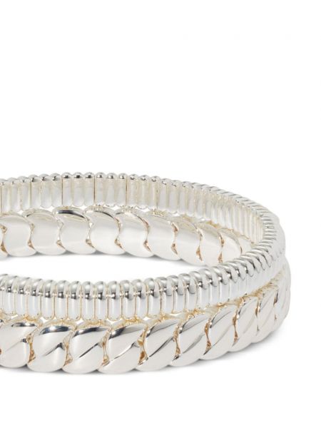 Bracelet avec perles Roxanne Assoulin argenté