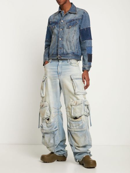 Bavlnená džínsová bunda Andersson Bell modrá