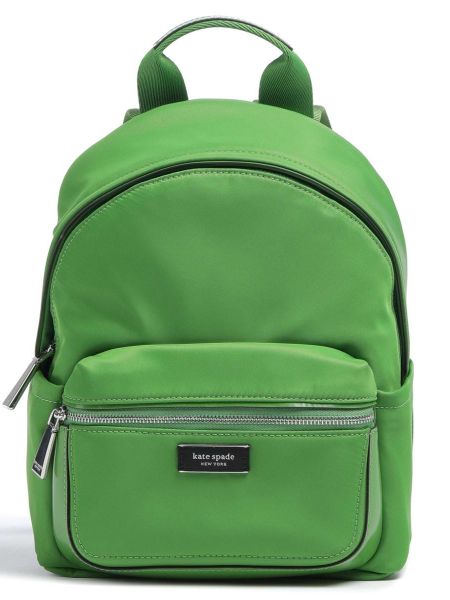 Нейлоновый рюкзак Kate Spade New York зеленый