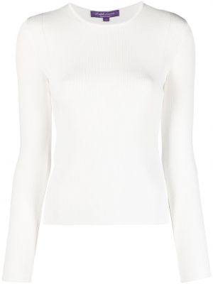 Pull col rond Ralph Lauren Collection blanc
