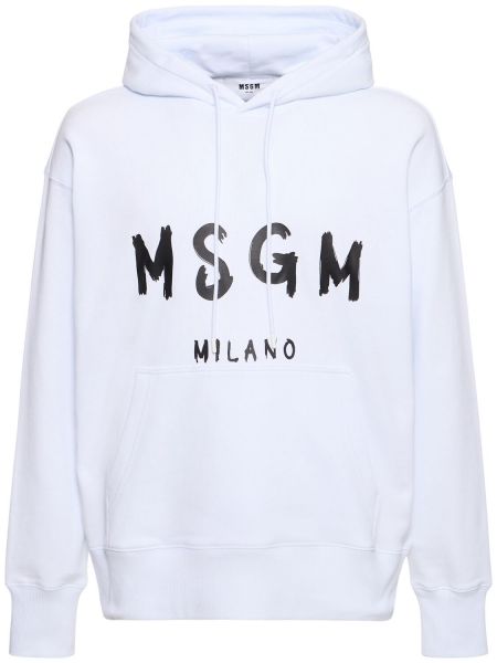 Kapüşonlu svetşört Msgm beyaz