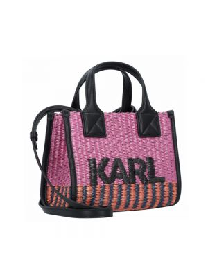 Shopperka Karl Lagerfeld różowa