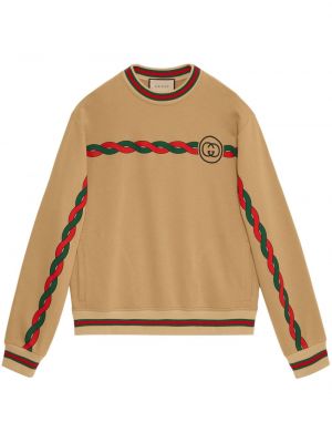 Sweatshirt aus baumwoll Gucci braun