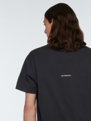Kokvilnas t-krekls džersija Givenchy melns