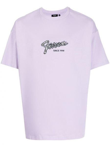 Camiseta con bordado Five Cm violeta