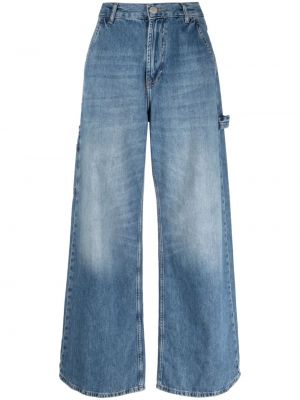 Voľné džínsy s nízkym pásom Pinko modrá
