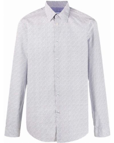 Camiseta slim fit con estampado Manuel Ritz blanco