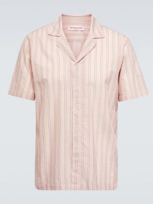 Dryžuota medvilninė marškiniai Orlebar Brown