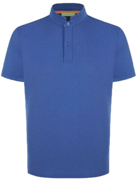 Poloshirt med broderier Shanghai Tang blå