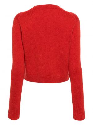 Sweter z kaszmiru The Elder Statesman czerwony