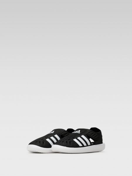 Kožené sandály z imitace kůže Adidas černé