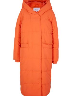 Пальто с капюшоном оверсайз Bpc Bonprix Collection красное