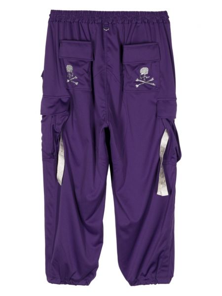Pantalon cargo à imprimé Mastermind World violet