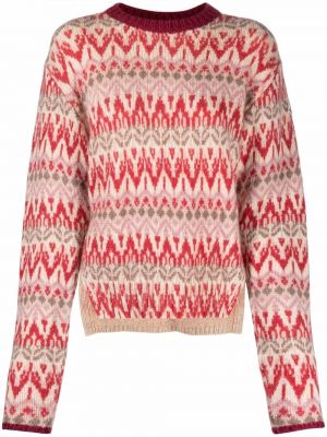 Плетен жакардов пуловер Moncler