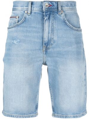Szorty jeansowe z przetarciami Tommy Hilfiger
