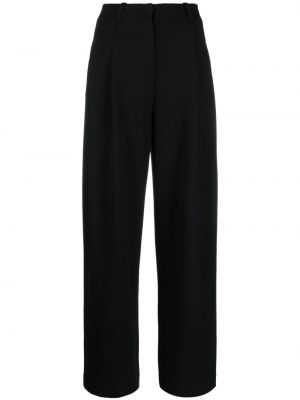 Pantaloni plisate Emporio Armani negru