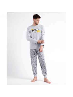 Pijama de algodón Admas gris