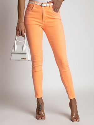 Skinny džíny Fasardi oranžové