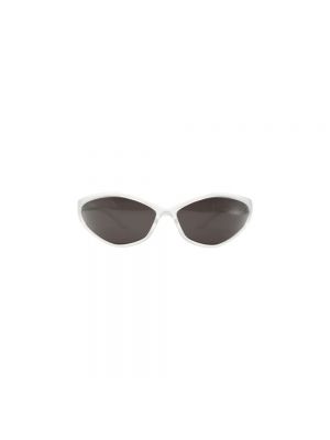 Okulary przeciwsłoneczne z kryształkami Balenciaga białe