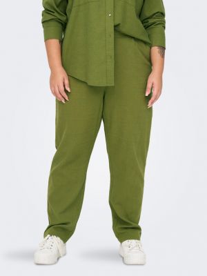 Pantaloni Only Carmakoma verde